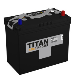 Аккумулятор TITAN ASIA STANDART B24 50Ah 430A R+ B00