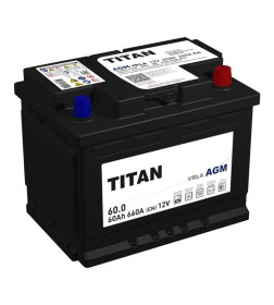 Аккумулятор TITAN AGM L2 60Ah 660A R+