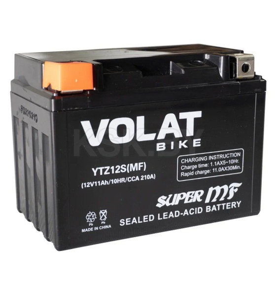 Аккумулятор VOLAT YTZ12S (MF) 12V 11Ah 210A L+ (YTZ12S MF) 