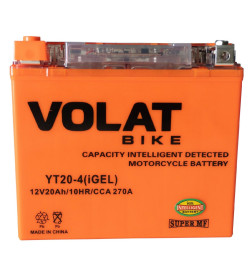 Аккумулятор VOLAT YT20-4 (iGEL) 12V 20Ah 270A L+