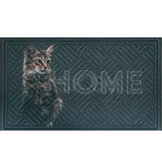 Коврик придверный Multy Home Lima, 45x75см, принт Maine Coon (EU5000107) 