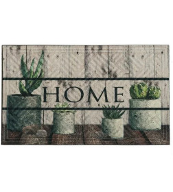 Коврик придверный Multy Home Lima, 45x75см, принт Succulents