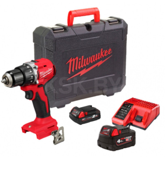Дрель-шуруповерт аккумуляторная ударная Milwaukee M18 BLPDRC-422C (4933492825) 