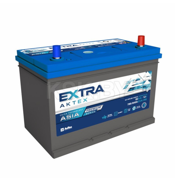 Аккумулятор AKTEX EXTRA Premium (JIS) 95Ah 780/840A (R+) (ATEXPA95-3-R) 