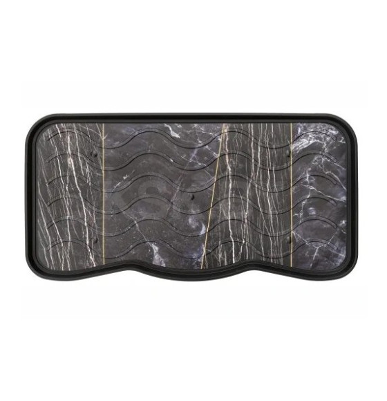 Поддон для обуви Signet, 38x75см, принт Marble Black (EU1000053) 