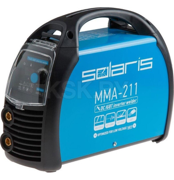 Инвертор сварочный SOLARIS MMA-211+ Электроды МР-3 ф 3,2мм блист.10 шт SOLARIS в подарок (MMA-211) 