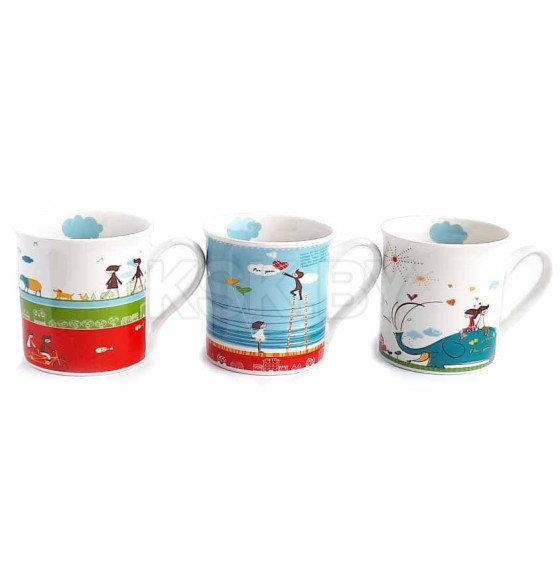 Кружка MUG-393 330 мл цвет МИКС (MUG-393) 