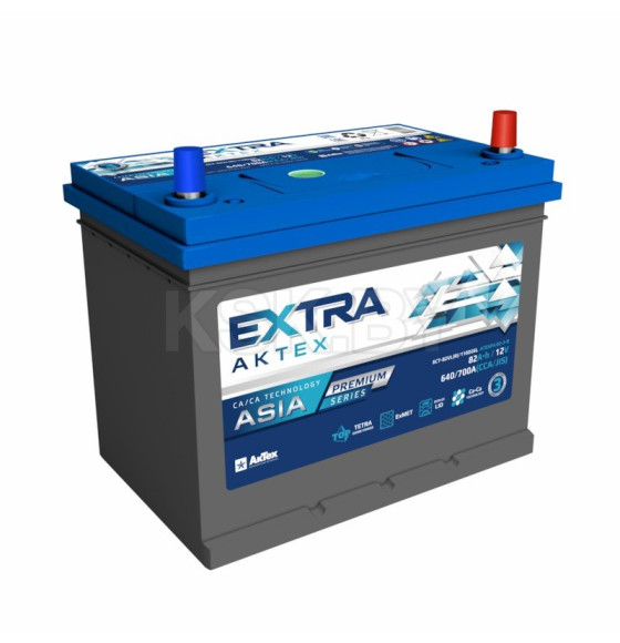 Аккумулятор AKTEX EXTRA Premium (JIS) 82Ah 700A (R+) (ATEXPA82-3-R) 