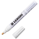 Маркер LEKON Profi с нитроэмалью  цвет: белый. 4 мм (овальный наконечник) (Республика Корея) (018904) 