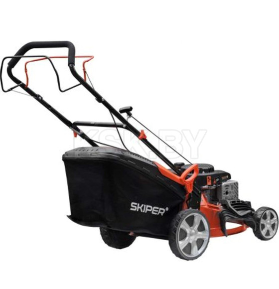 Газонокосилка бензиновая SKIPER GW421S (42 см, самоход, Loncin 4лс, мульч, сталь.дека, травосб.45 л) (SGW421S.00) 