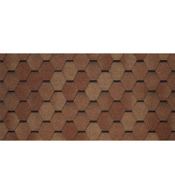 Битумная черепица TEGOLA BUSINESS UNICA VENETO Terracotta 206 (Терракота), (2,86м2)