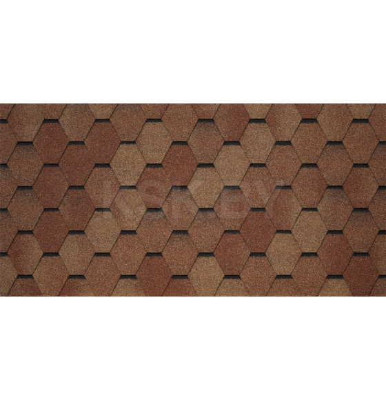 Битумная черепица TEGOLA BUSINESS UNICA VENETO Terracotta 206 (Терракота), (2,86м2)