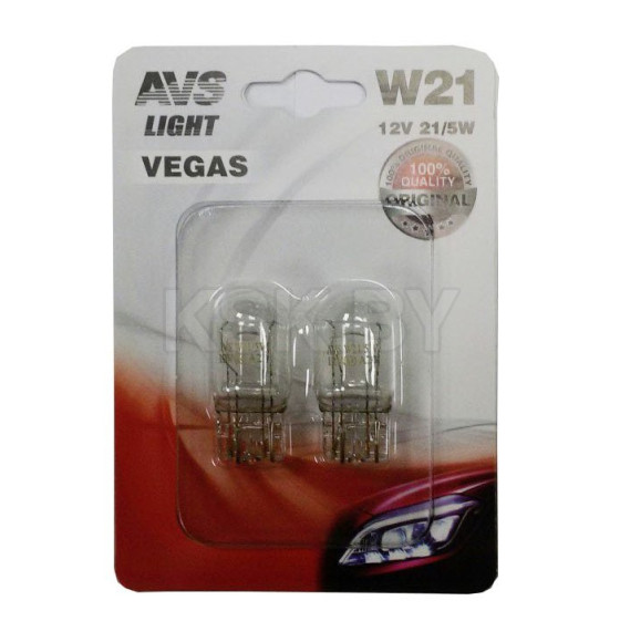 Автолампа AVS Vegas  12V. 21W(BAU15S) (уп. 2шт.) (A78472S) 