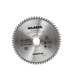 Диск пильный по дереву 350х60Тх50 мм Hilberg Industrial HW355