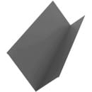 Планка примыкания верхняя 250х147х2000 мм RAL7024 (графит) п/э