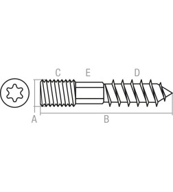 Шуруп-шпилька М10х140 мм (2 шт в зип-локе) STARFIX