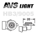 Автолампа AVS SIRIUS/NIGHT WAY/ PB HB3/9005.12V.65W.Plastic box (уп. 2шт.). (A78947S) 