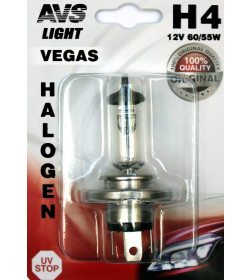 Автолампа AVS Vegas  H4.12V.60/55W.1шт.