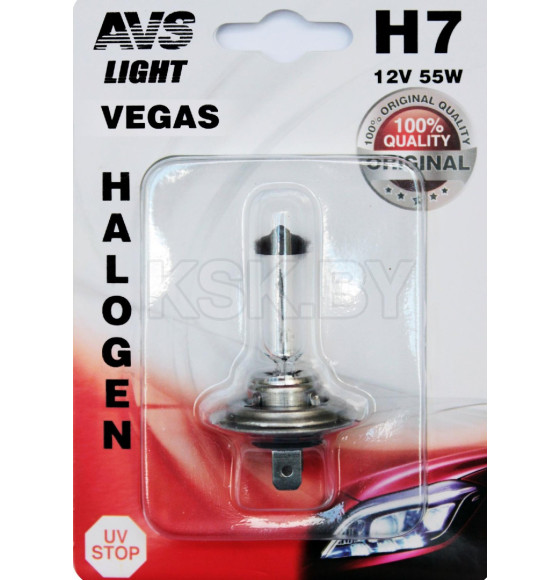 Автолампа AVS Vegas  H7.12V.55W.1шт. (A78483S) 