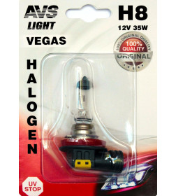 Автолампа AVS Vegas  H8.12V.35W.1шт.