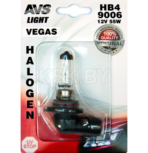 Автолампа AVS Vegas  HB4/9006.12V.55W.1шт. (A78486S) 