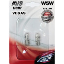 Автолампа AVS Vegas  12V. W5W(W2,1x9,5d) (уп. 2шт.) (A78478S) 