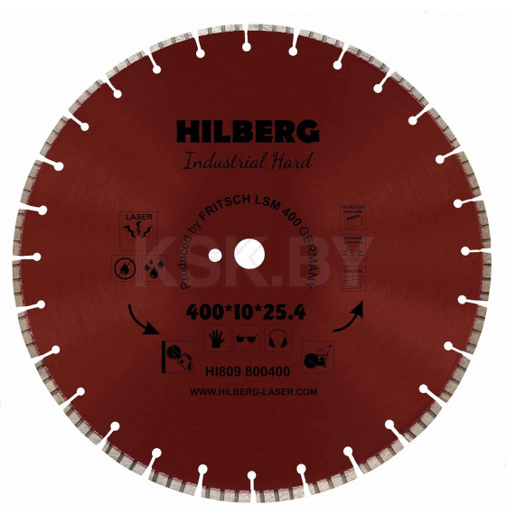 Диск алмазный отрезной 400х25,4 мм Hilberg Industrial Hard HI809 (HI809) 