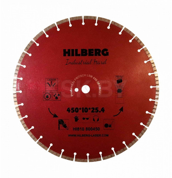 Диск алмазный отрезной 450х25,4 мм Hilberg Industrial Hard HI810 (HI810) 