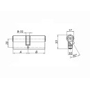 Цилиндровый механизм Palladium ZN 60 C ET SN