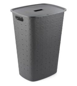 Корзина для белья CURVER Softex серая 56л