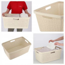 Корзина для глаженного белья Jute 46л, кремовый (245980) 