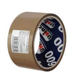 Клейкая лента упаковочная 48мм х 24м, 45 мкм (тёмная) UNIBOB 600 55748