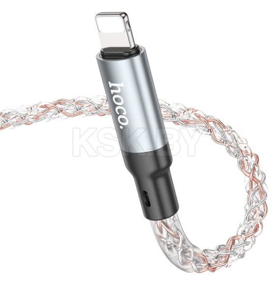 Кабель hoco U112, для Lightning, светящийся (88801) 
