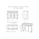 Тумба напольная Айсберг Мечта под умывальник Maria 100 DM2327T (DM2327T) 