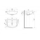 Умывальник подвесной 550х420 мм Santek Лонги 1.WH50.1.755 (1.WH50.1.755) 