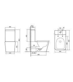 Унитаз напольный Triton-Pro Corso CO-3006 Щ0000057976