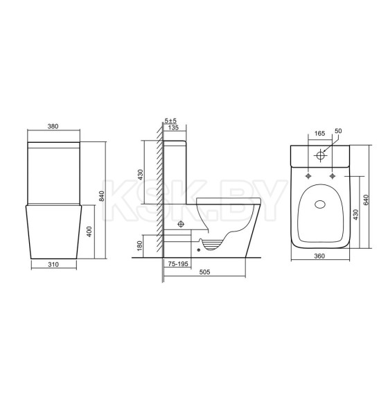 Унитаз напольный Triton-Pro Corso CO-3006 Щ0000057976 (Щ0000057976) 