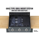 Гриль газовый Sahara 3 Burner Oak BBQ, дымчатый/дуб, Артикул: S350EW-ST (S350EW-ST) 