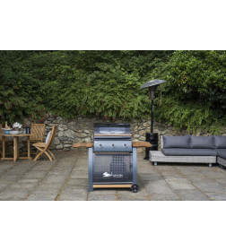 Гриль газовый Sahara 3 Burner Oak BBQ, дымчатый/дуб, Артикул: S350EW-ST