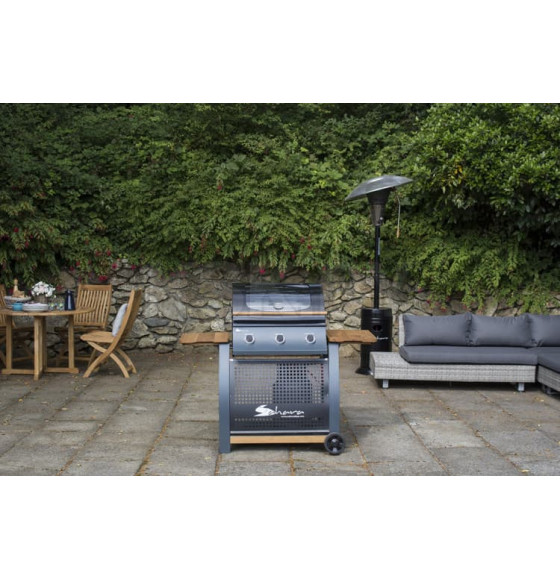 Гриль газовый Sahara 3 Burner Oak BBQ, дымчатый/дуб, Артикул: S350EW-ST (S350EW-ST) 