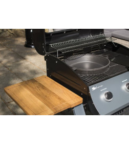 Гриль газовый Sahara 3 Burner Oak BBQ, дымчатый/дуб, Артикул: S350EW-ST