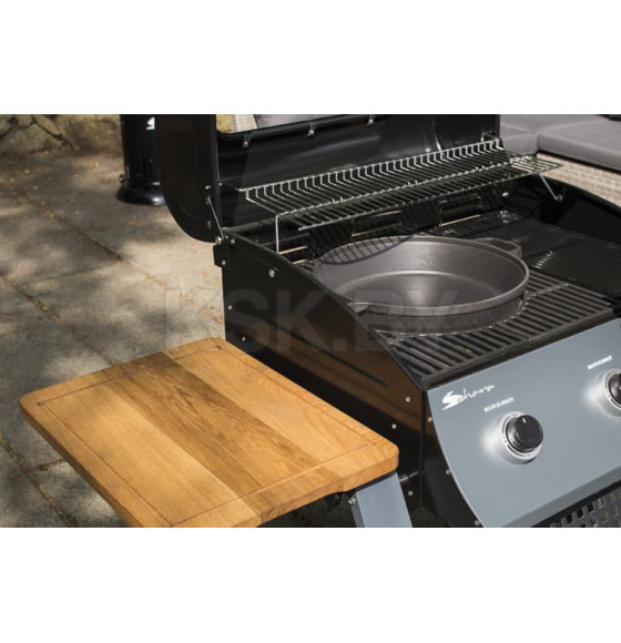 Гриль газовый Sahara 3 Burner Oak BBQ, дымчатый/дуб, Артикул: S350EW-ST (S350EW-ST) 