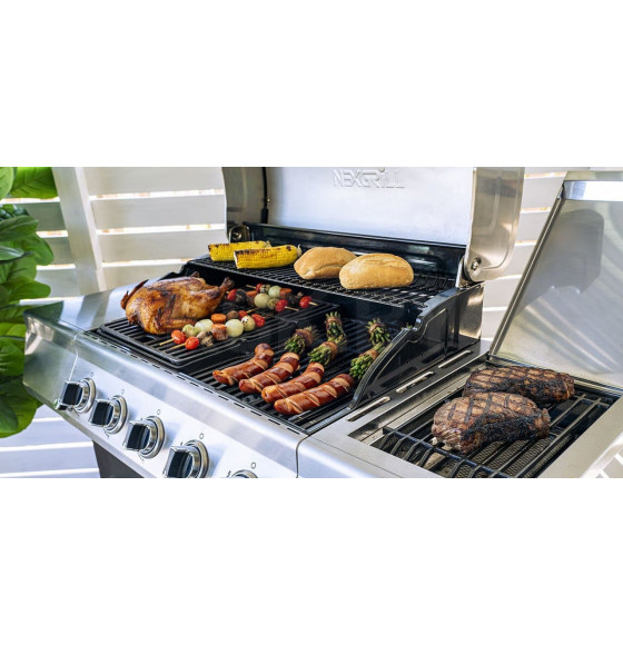 Гриль газовый Nexgrill Gourmet Plus 5B + SSB, черный 720-0830XA (720-0830XA) 