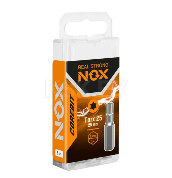 Бита TORX TX25х25 мм С6,3 (5 шт.) NOX COREBIT 332325-5B (332325-5B) 