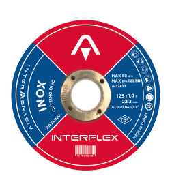 Круг отрезной по металлу 125x2x22,23 мм Т41 AO46TBF INOX Interflex 4079122010