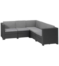 Диван угловой KETER PROVENCE SET, графит