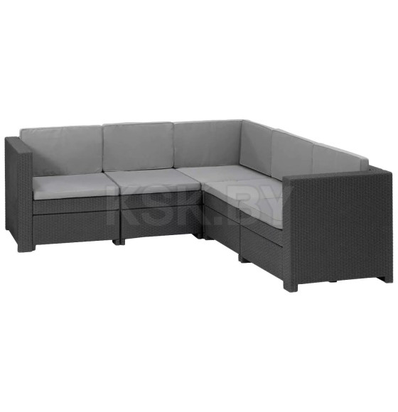 Диван угловой KETER PROVENCE SET, графит (244414) 