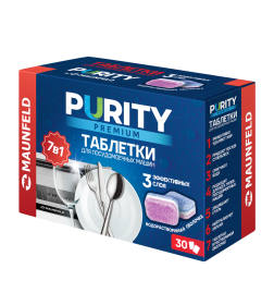 Таблетки для посудомоечных машин MAUNFELD Purity Premium all in 1 MDT30PP (30 шт. в упаковке)