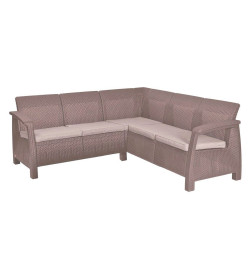 Диван угловой СORFU II Relax (без столика), капучино