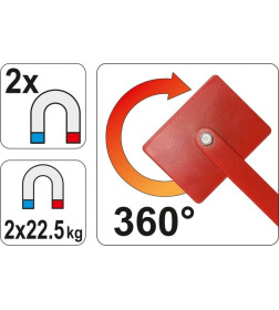 Регулируемый магнит заварки угла YATO YT-0862